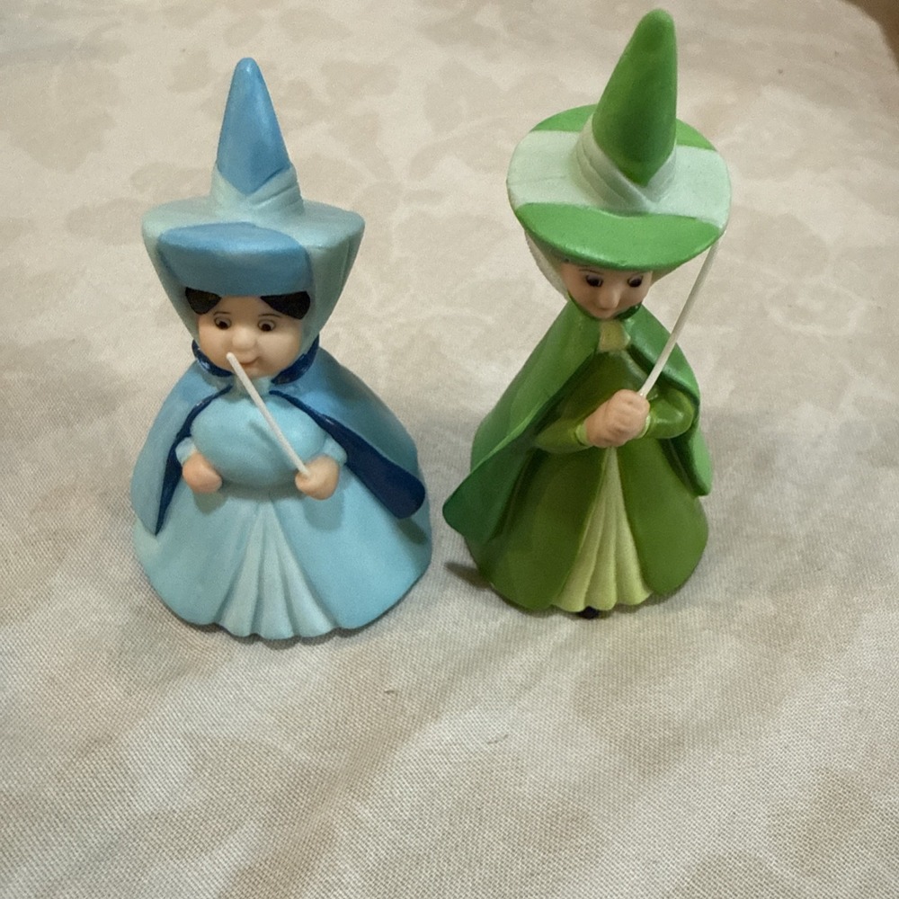 DISNEY Flora Merryweather 3" Fig Fairy Godmothers Sleeping Beauty MINT COND.